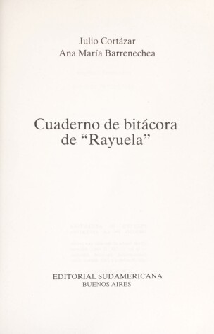 Book cover for Cuaderno de Bitacora de Rayuela