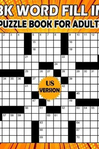 Cover of BK Word fill in puzzle book for adults