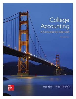 Book cover for Loose Leaf College Accounting (a Contemporary Approach) with Connect Access Card