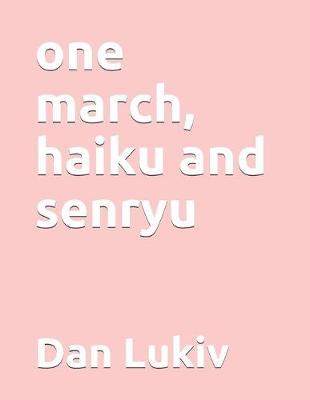 Book cover for one march, haiku and senryu