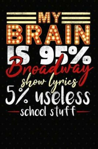 Cover of My Brain Is 95% Broadway Show Lyrics 5% Useless School Stuff