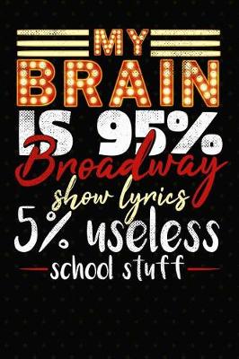 Book cover for My Brain Is 95% Broadway Show Lyrics 5% Useless School Stuff