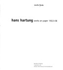 Book cover for Hans Hartung