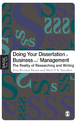 Book cover for Doing Your Dissertation in Business and Management