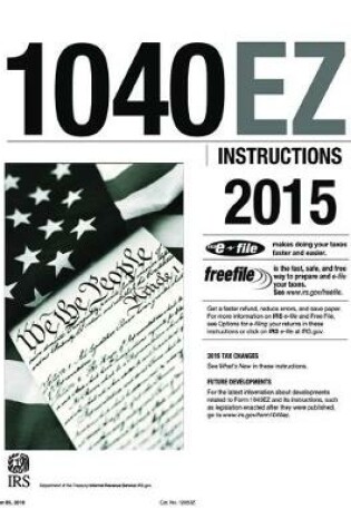 Cover of 1040EZ Instructions 2015