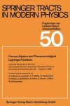 Book cover for Current Algebra and Phenomenological Lagrange Functions