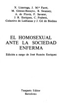 Book cover for El Homosexual Ante La Sociedad Enferma