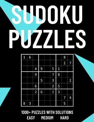 Book cover for 1000+ Sudoku Puzzles - Easy Medium Hard - With Solutions