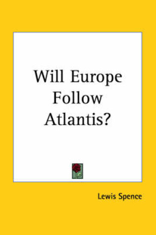 Cover of Will Europe Follow Atlantis?