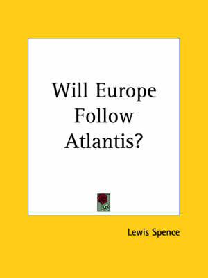 Book cover for Will Europe Follow Atlantis?