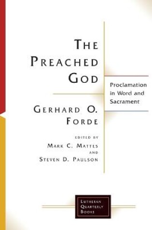 Cover of The Preached God