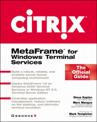 Book cover for Citrix Metaframe for Windows Terminal Services