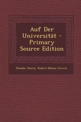 Cover of Auf Der Universitat - Primary Source Edition