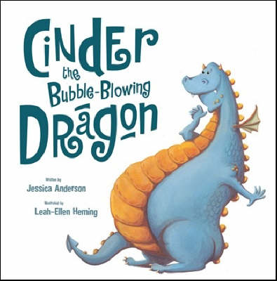 Book cover for Cinder the Bubble-blowing Dragon