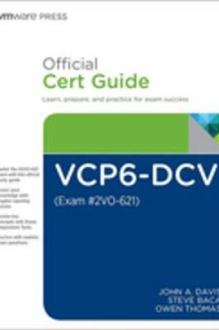 Cover of VCP6-DCV Official Cert Guide (Exam #2V0-621)