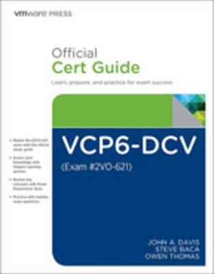 Book cover for VCP6-DCV Official Cert Guide (Exam #2V0-621)