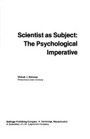 Book cover for Scientist as Subject