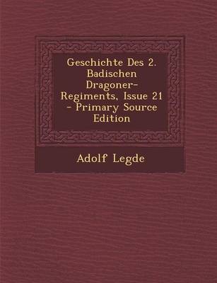 Book cover for Geschichte Des 2. Badischen Dragoner-Regiments, Issue 21