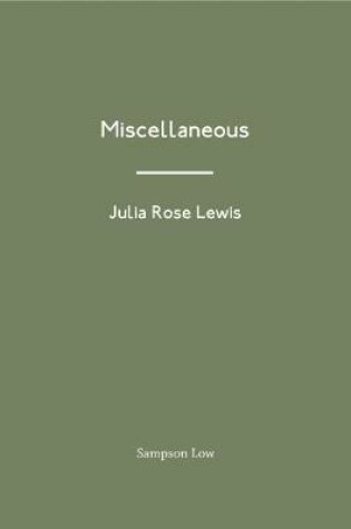 Cover of Miscellaneous