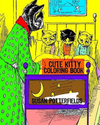 Book cover for Cute Kitty Coloring Book