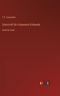 Book cover for Zeitschrift für Allgemeine Erdkunde