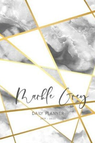 Cover of Planner July 2019- June 2020 Marble Grey Monthly Weekly Daily Calendar