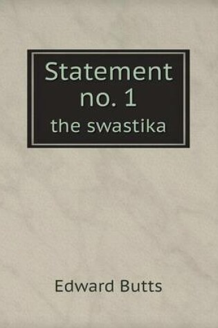Cover of Statement no. 1 the swastika