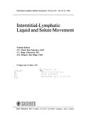 Cover of Interstitial-Lymphatic Liquid and Solute Movement