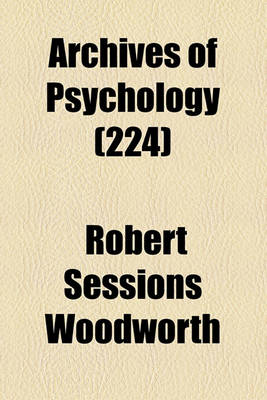 Book cover for Archives of Psychology (224)