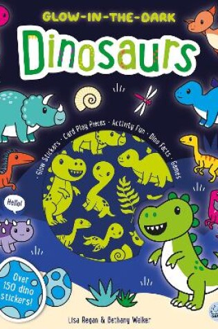 Cover of Glow-in-the-Dark Dinosaurs Sticker Activity Book