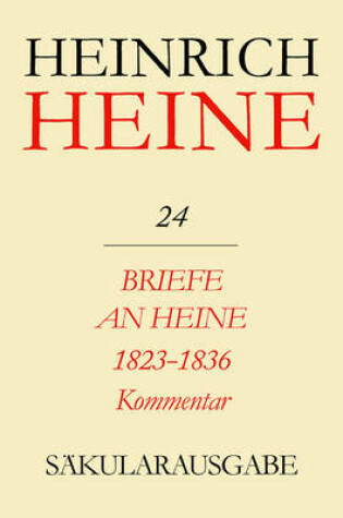 Cover of Briefe an Heine 1823-1836: Kommentar