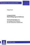 Book cover for Ungeschuetzte Beschaeftigungsverhaeltnisse