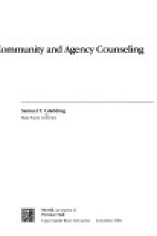 Cover of Community and Agency Counseling