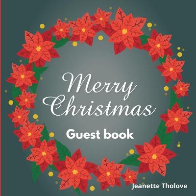 Book cover for Merry Christmas guest book