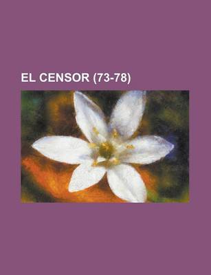 Book cover for El Censor (73-78)