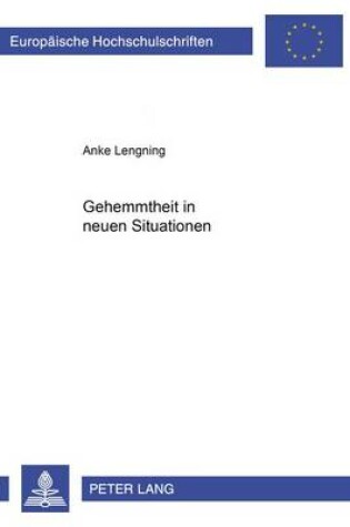 Cover of Gehemmtheit in Neuen Situationen