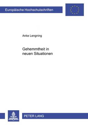 Cover of Gehemmtheit in Neuen Situationen