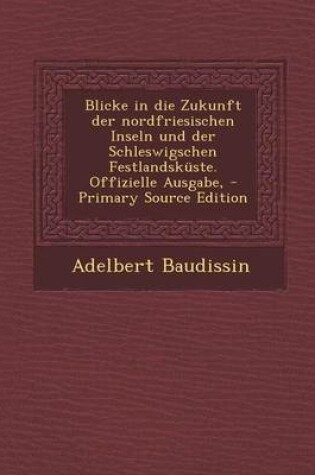 Cover of Blicke in Die Zukunft Der Nordfriesischen Inseln Und Der Schleswigschen Festlandskuste. Offizielle Ausgabe,