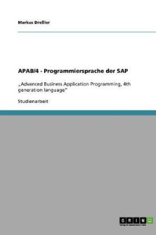 Cover of APAB/4 - Programmiersprache der SAP