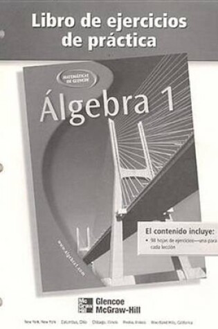 Cover of Algebra 1, Spanish Practice Workbook