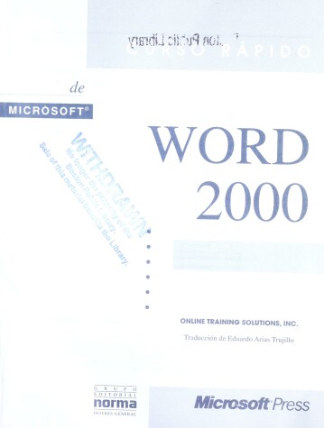 Book cover for Curso Rapido de Microsoft Word 2000