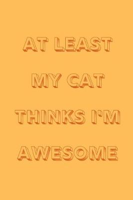 Book cover for At least my cat thinks I'm awesome