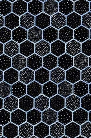 Cover of Bullet Journal Notebook Polka Dots and Hexagons Pattern 10