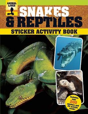 Book cover for Snakes and Reptiles Sticker Activity Book