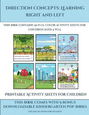 Book cover for Printable Activity Sheets for Children (Direction concepts - left and right)