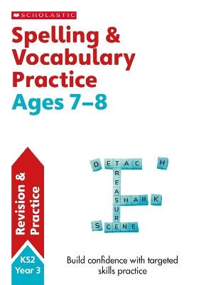 Book cover for Spelling and Vocabulary Practice Ages 7-8