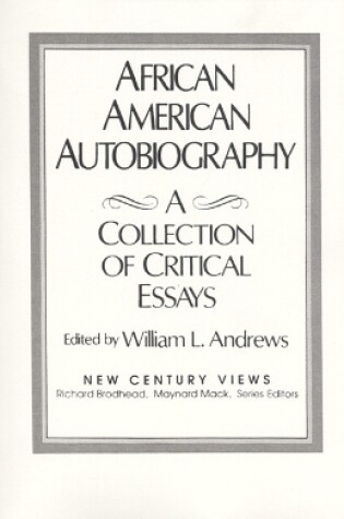 Cover of African-American Autobiography