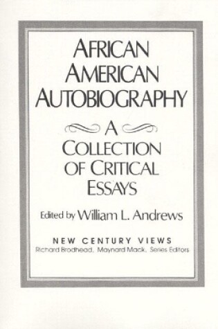 Cover of African-American Autobiography