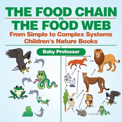 Book cover for The Food Chain vs. The Food Web - From Simple to Complex Systems Children's Nature Books