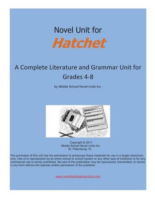 Book cover for Novel Unit for Hatchet